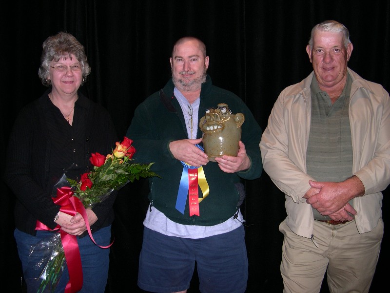 Sandra Brown, Mark Williams, and Jerry Brown at the 2007 Jerry Brown Arts Festival