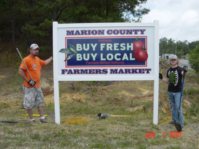 The Marion County Farmer's Market Open June 14, 2007 archive photo