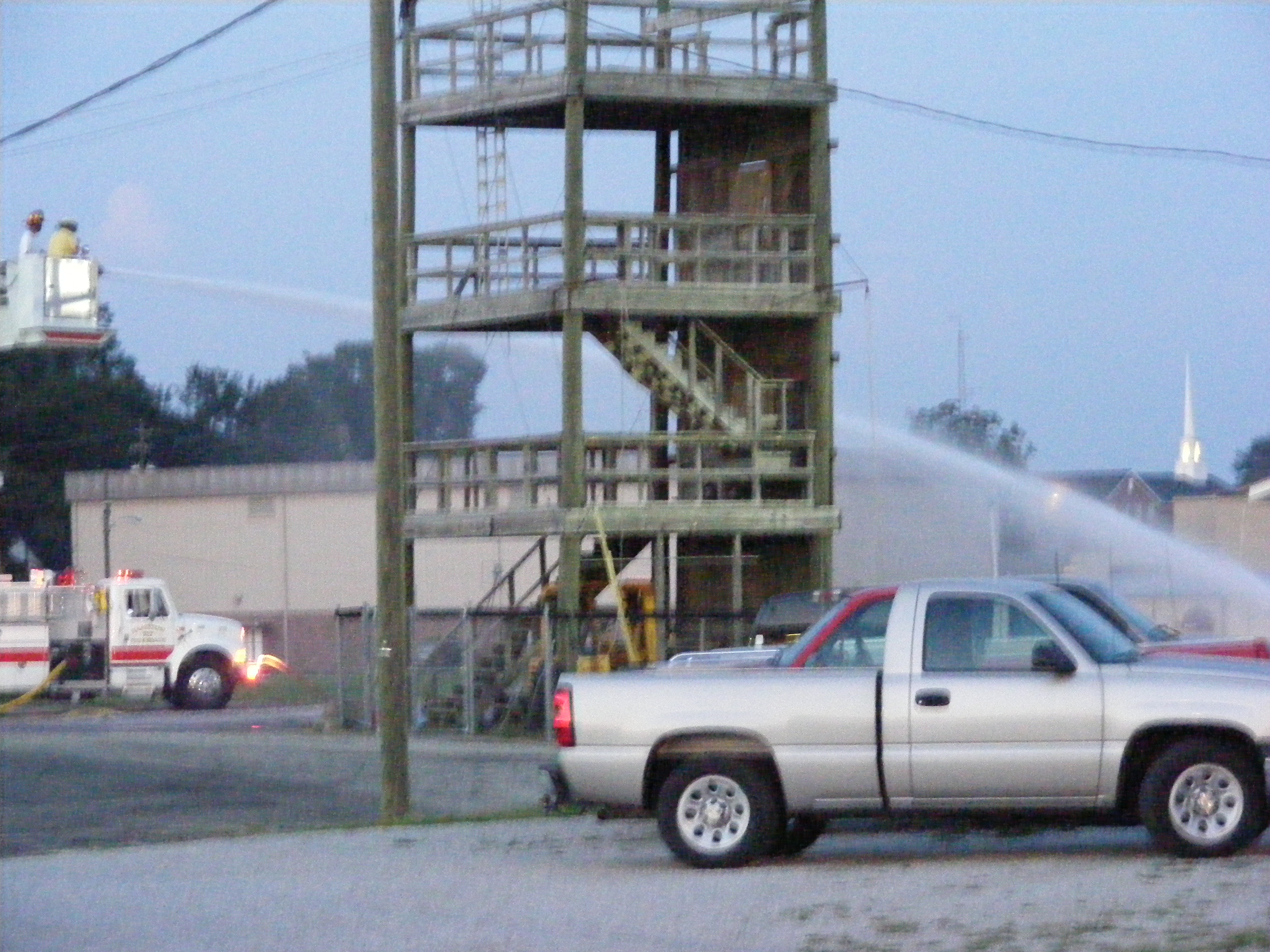 Monday, Sept. 8, 2008 Hamilton Fire Fighters Practicing! photo 3 of 5