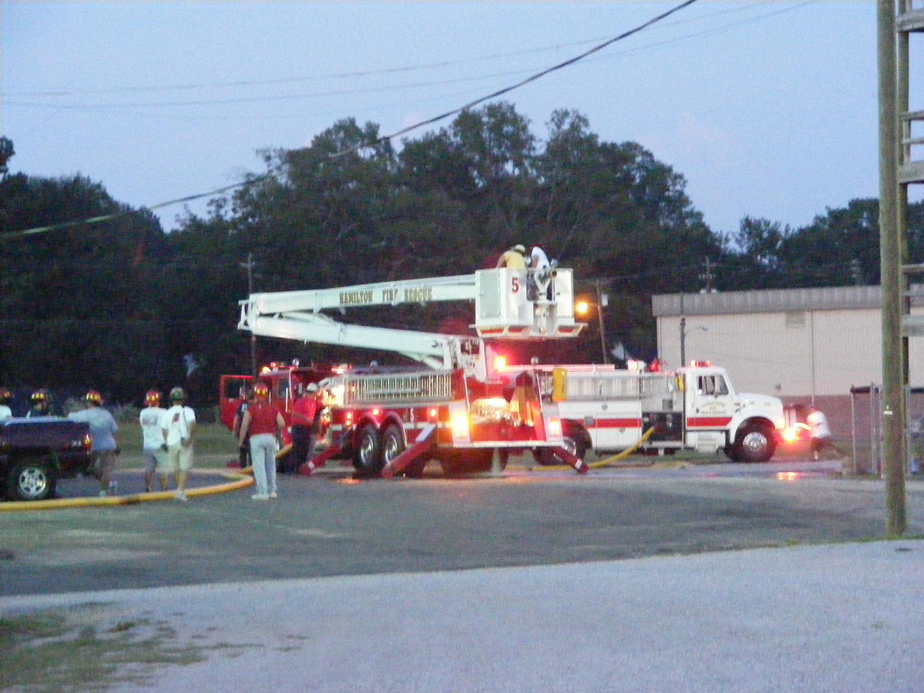 Monday, Sept. 8, 2008 Hamilton Fire Fighters Practicing! photo 5 of 5